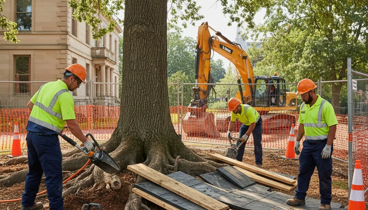 Root protection service for healthier trees in Ogden, UT on a local tree service property
