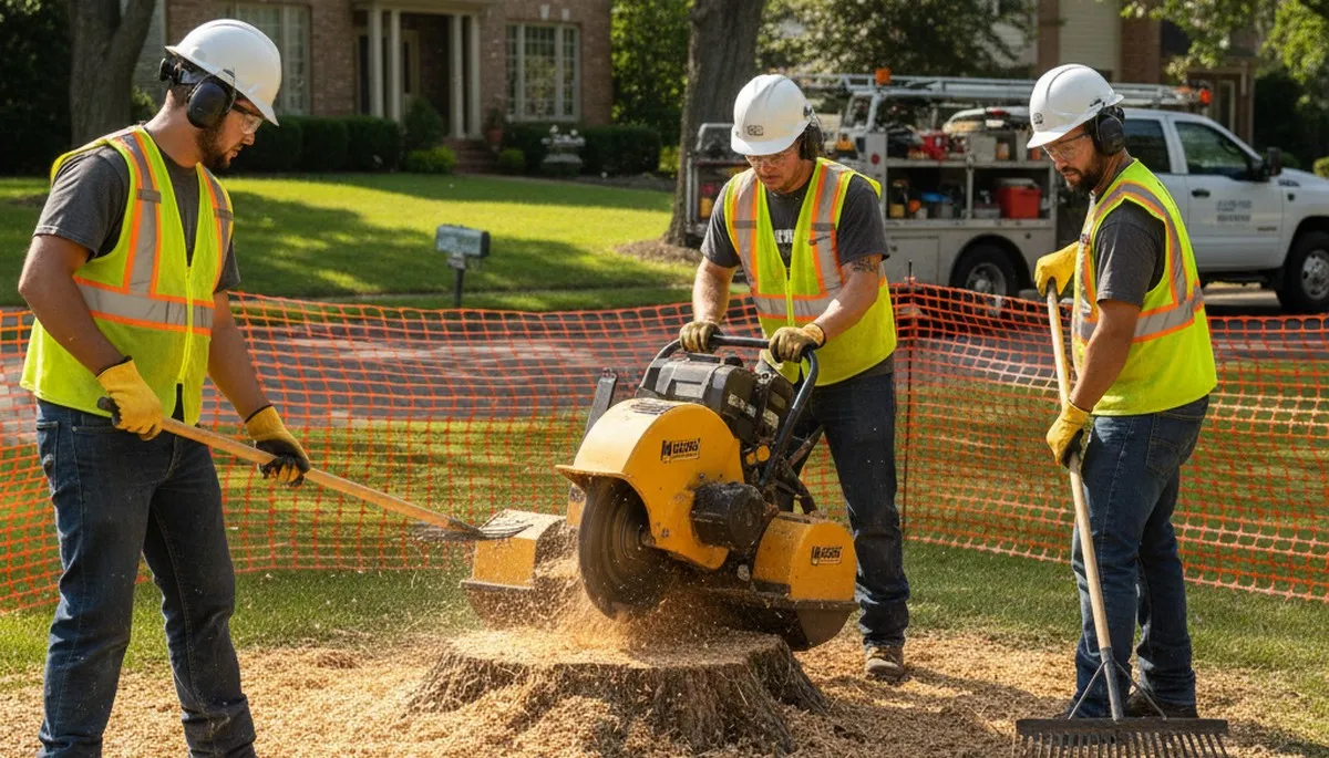 Ogden, UT stump removal service clearing old tree stumps for safe, usable yard space