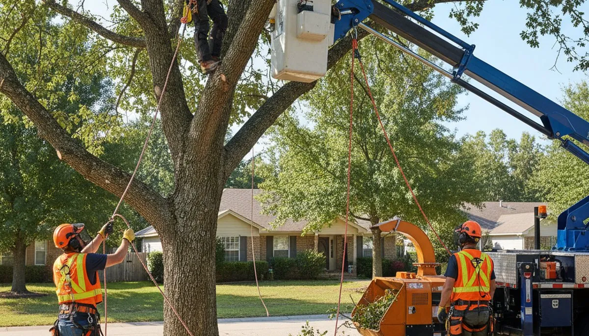 Ogden, UT tree removal crew safely removes a dead tree from a residential property
