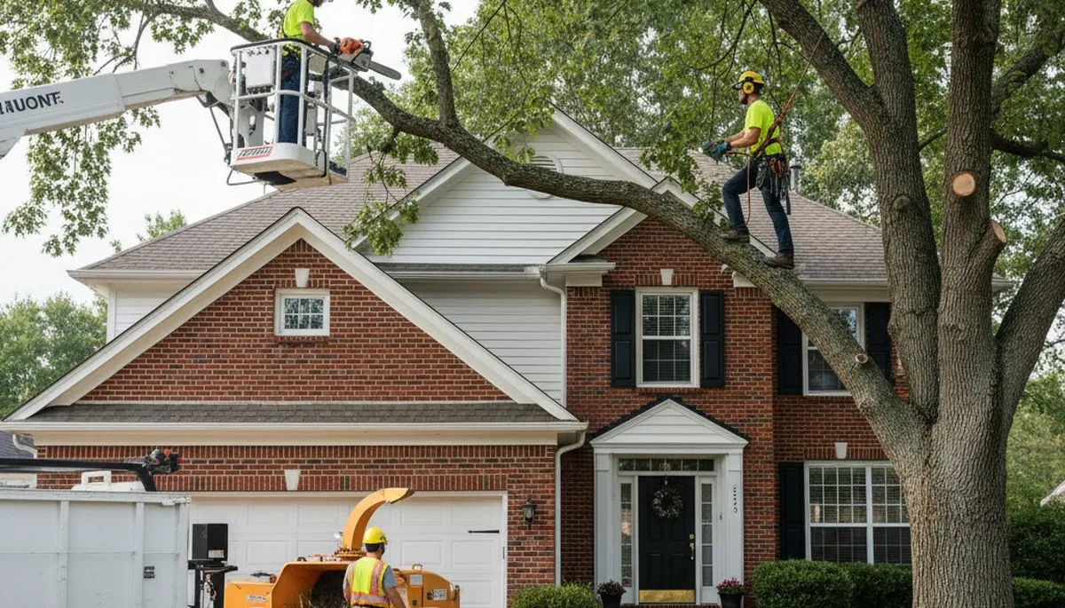 Tree service crew in Ogden, UT providing professional tree removal and trimming for local properties