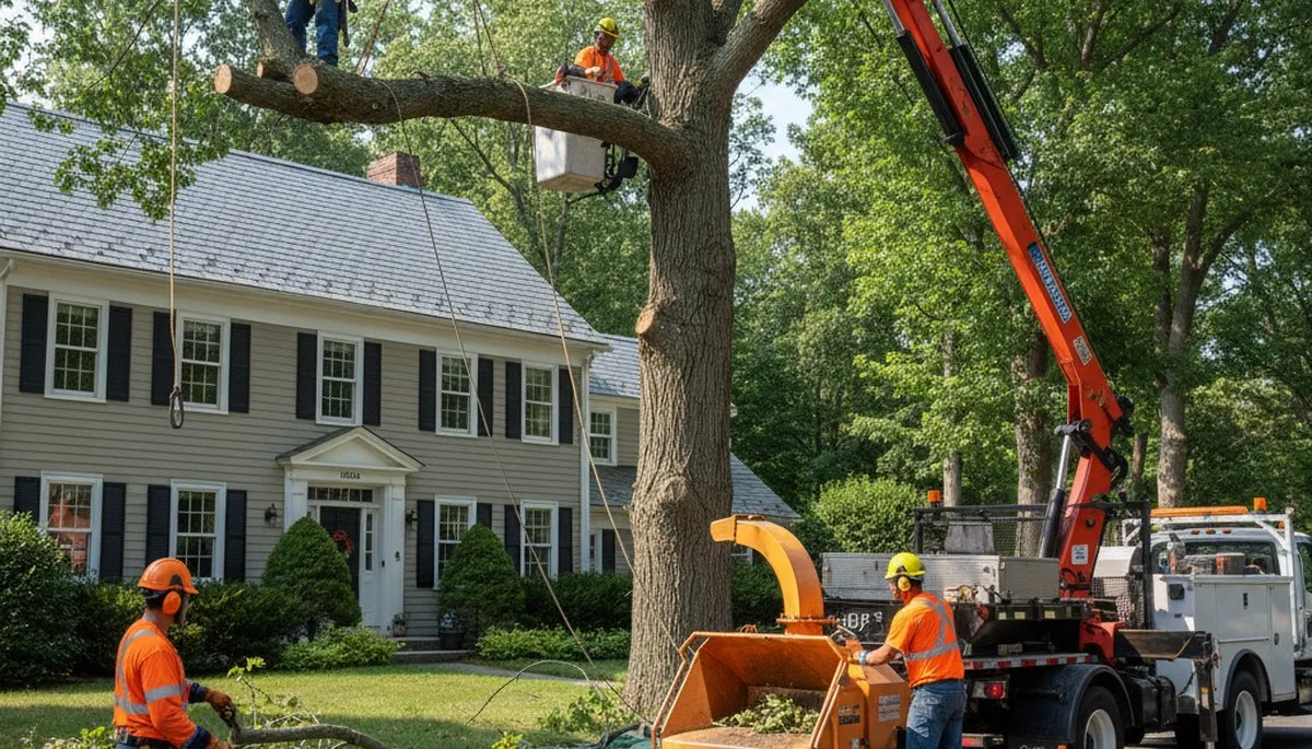 Tree service crew in Ogden, UT providing professional tree removal for local homeowners