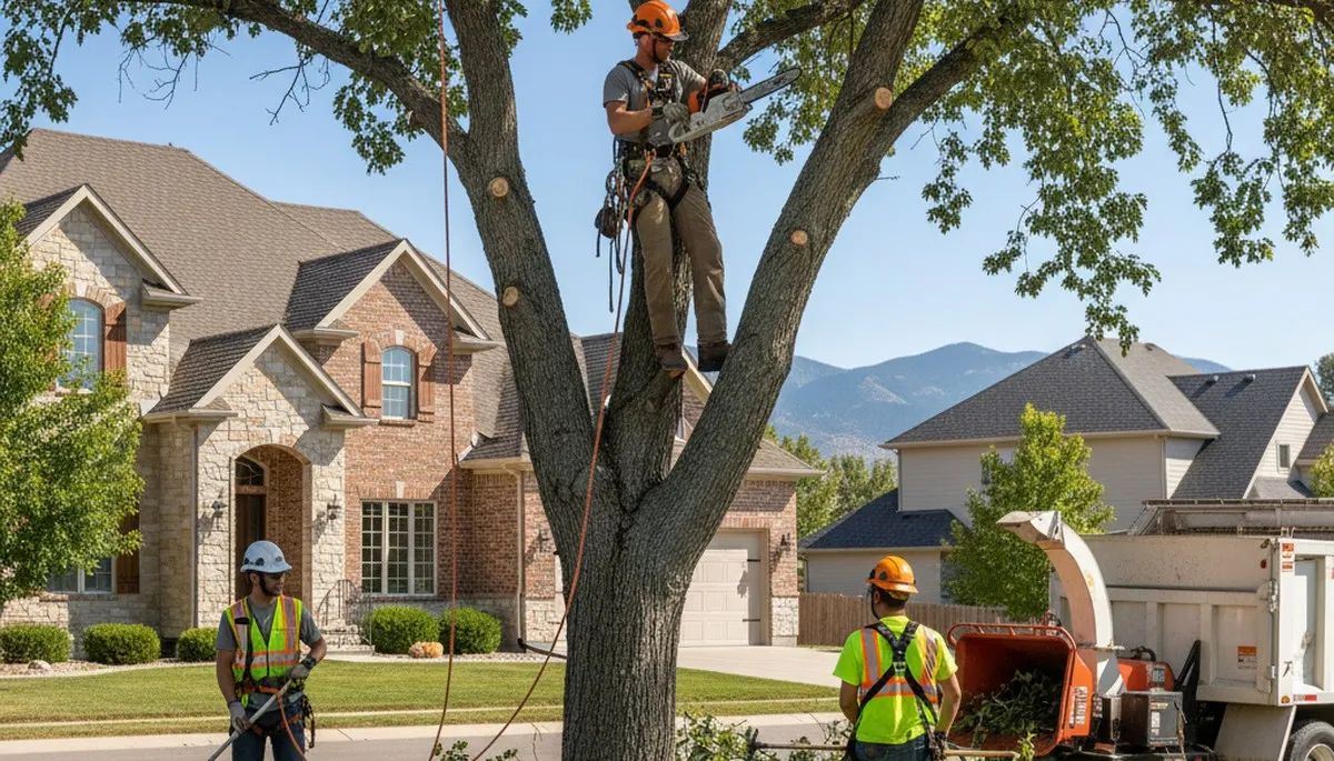 Tree service crew in Ogden, UT providing professional tree removal and trimming services