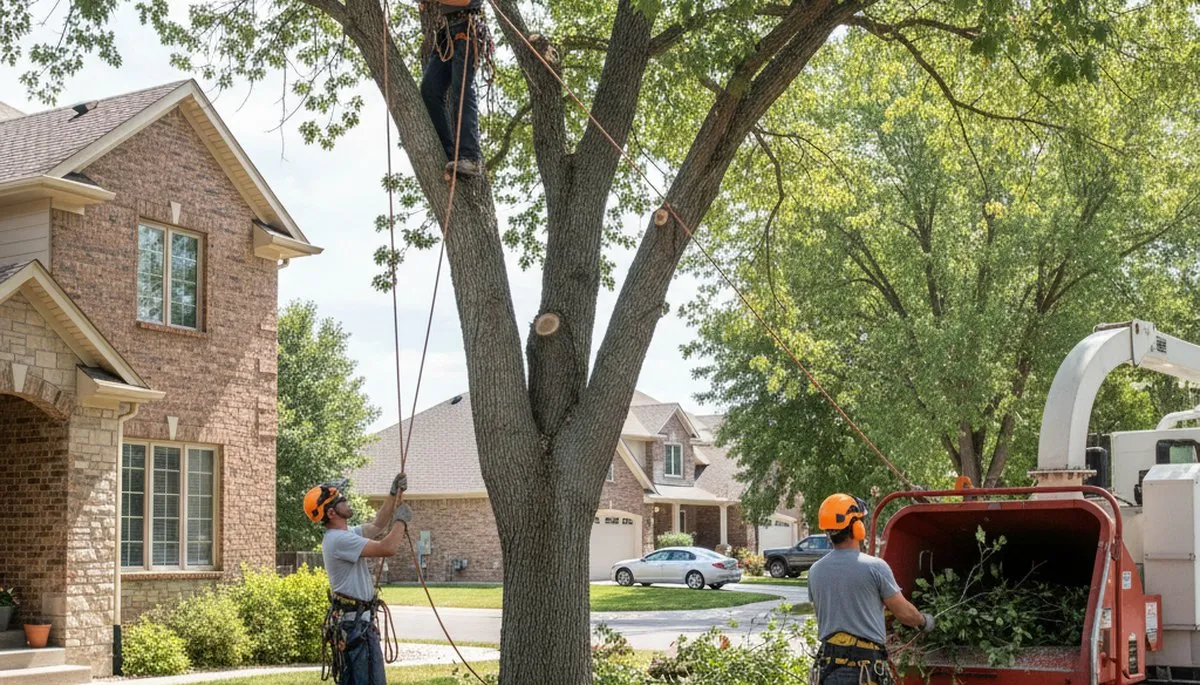 Ogden, UT tree service crew removing a tree for safe, professional tree removal