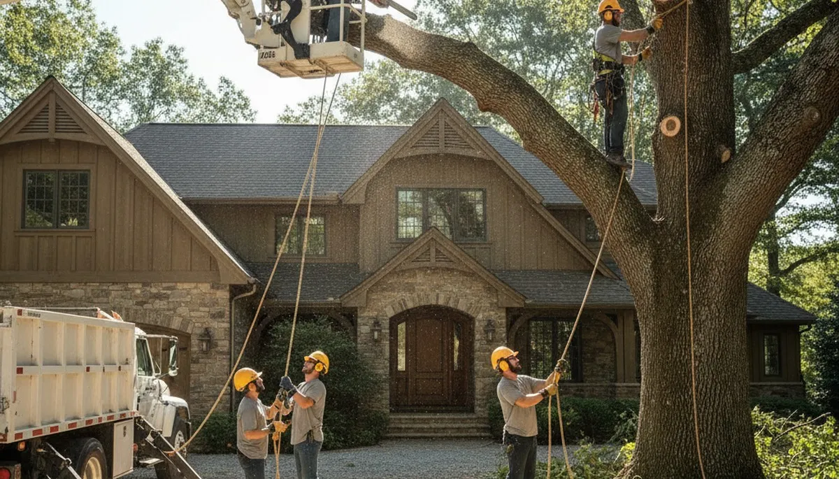 Tree service crew in Ogden, UT providing professional tree removal and trimming services