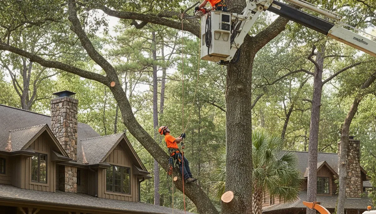 Tree service crew in Ogden, UT removing a tree for safe, professional property clearance