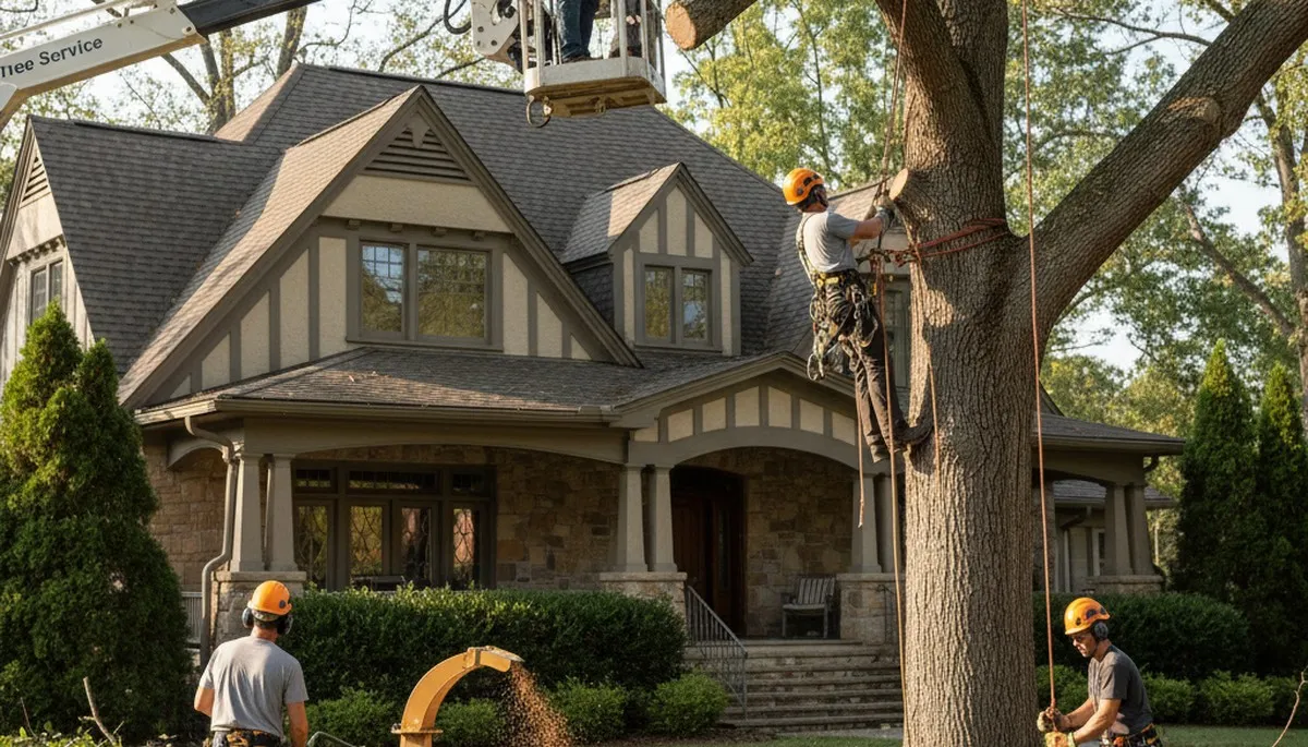 Tree service crew in Ogden, UT providing professional tree removal and trimming services