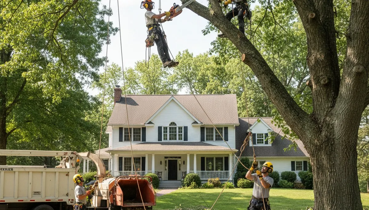 Tree service crew in Ogden, UT removing a tree for safe, professional property care